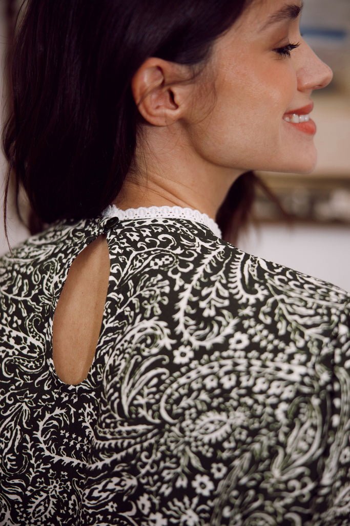 Blouse Henriette Bandana Kaki