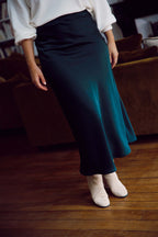 Jupe Rose Satin Forest