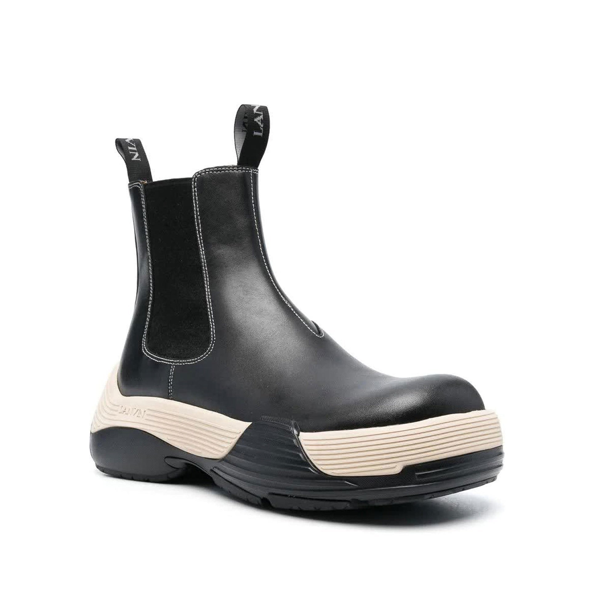 Bottes Lanvin Leather - Black - Homme