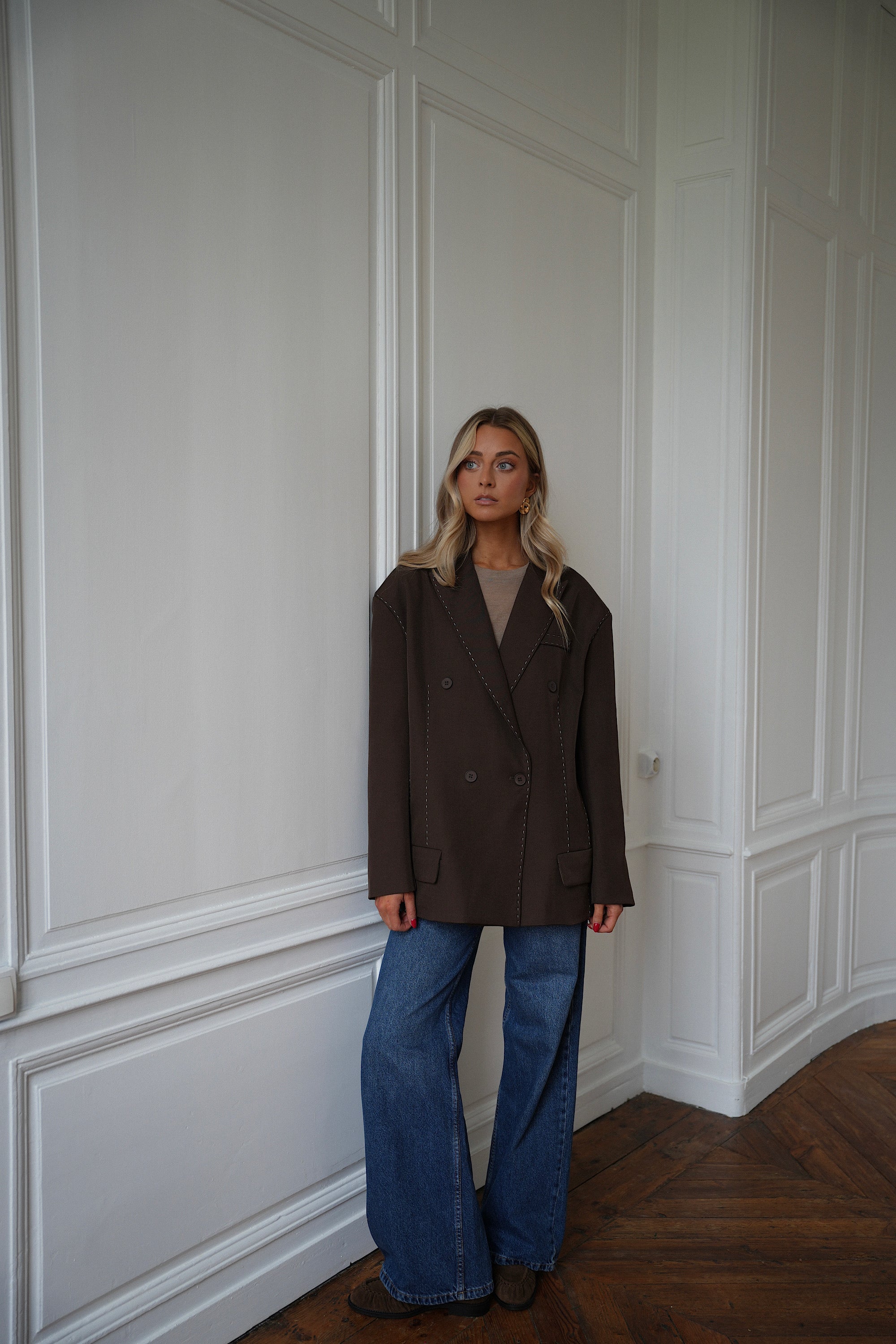Veste Blazer Flavie - Chocolat