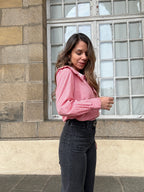 Blouse Vichy Col Claudine Anaëlle