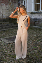 Pantalon Droit Loraine - Taupe