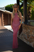 Robe En Lurex Nina - Vieux Rose