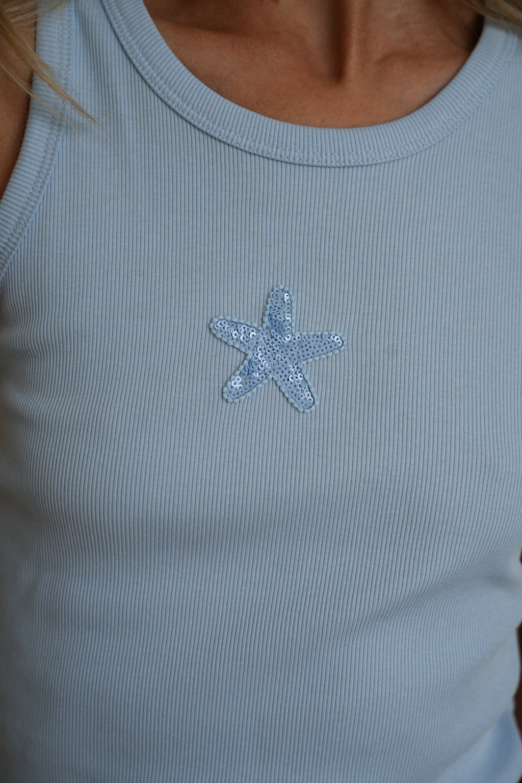 Top À Sequins Sora - Bleu