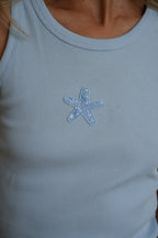 Top À Sequins Sora - Bleu