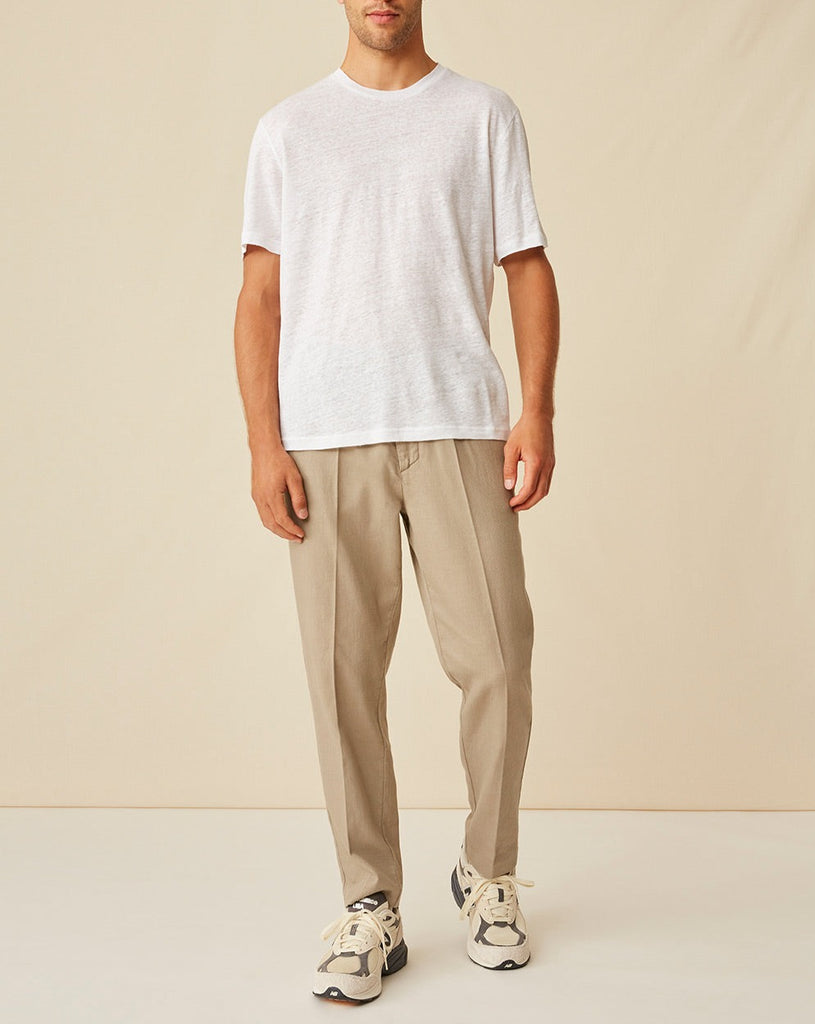 Harris Wilson - Tee Shirt Humbert 100% Lin - Blanc - Homme