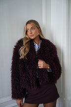Manteau Fourrure Soanne - Prune