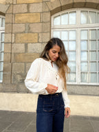 Blouse Brodée Écrue Angèle