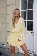 Robe Ceinturée Vanina - Jaune