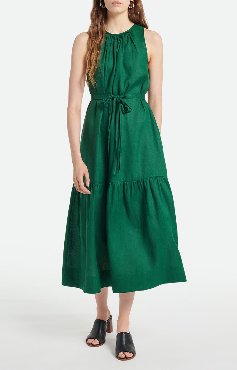 Vanessa Bruno - Robe Romea - Vert Fonce