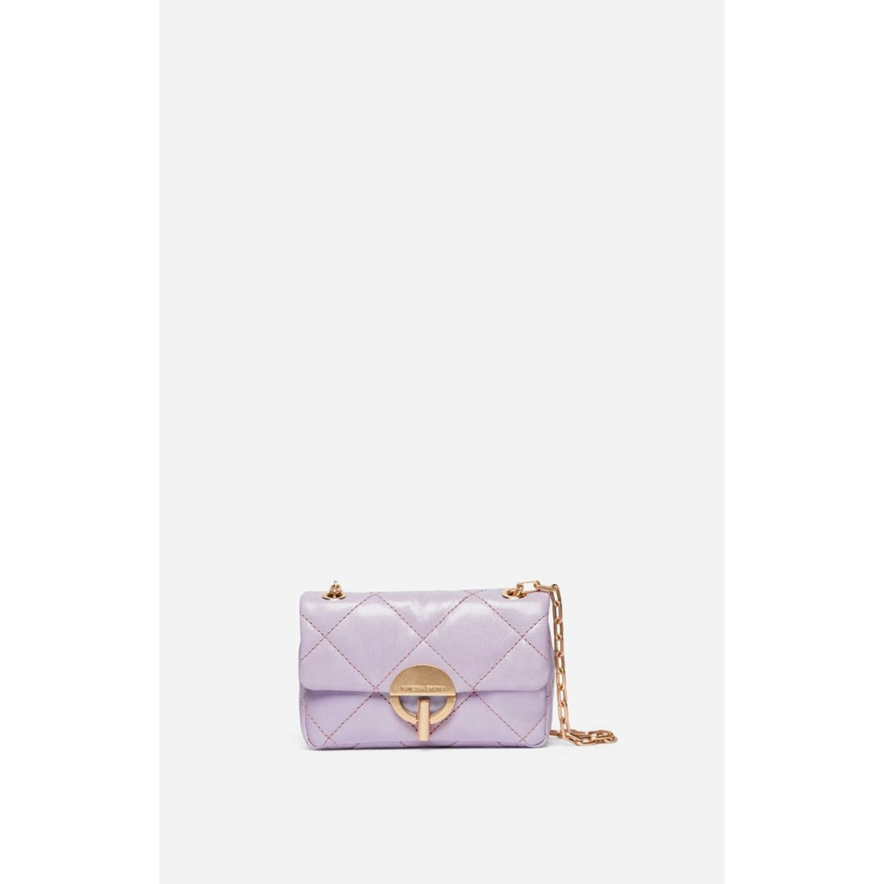 Vanessa Bruno - Petit Sac Moon En Cuir - Parme