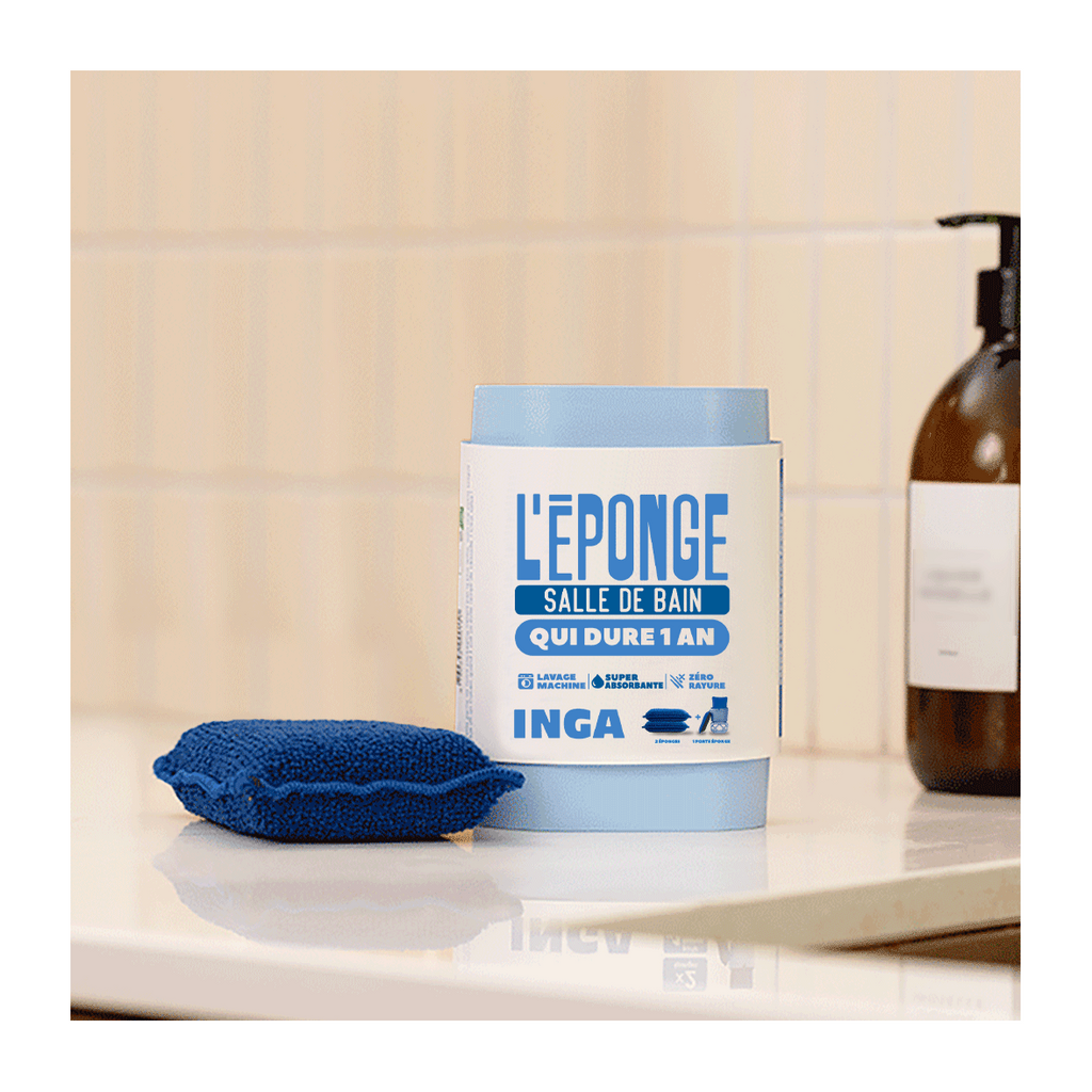 Duo D'Éponges Salle De Bain (avec ou sans support)