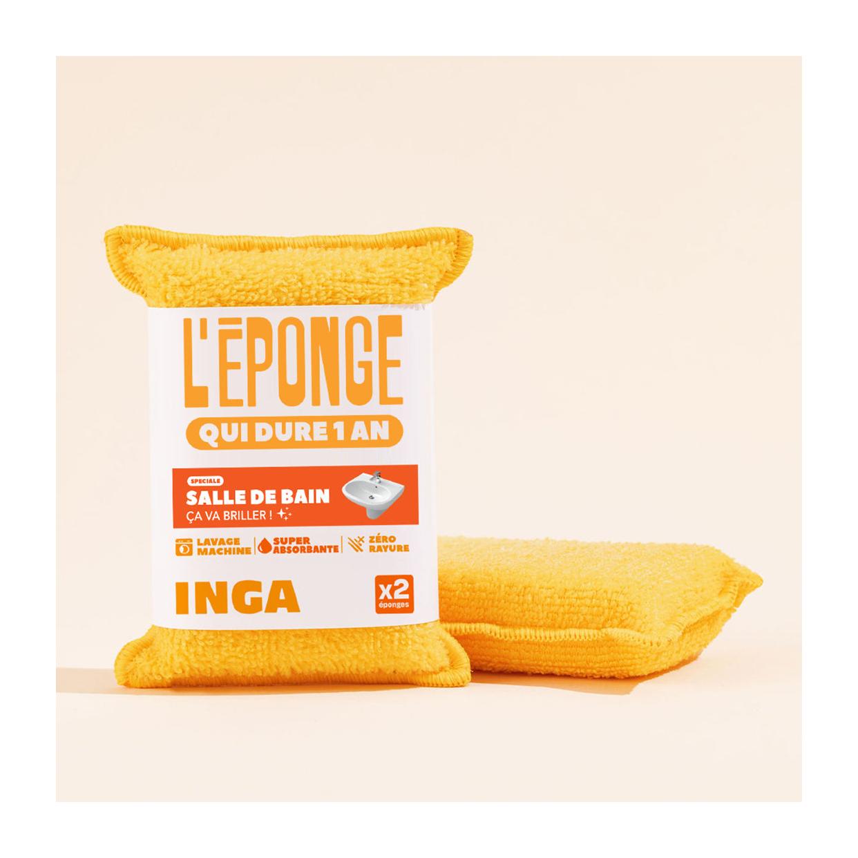 Duo D'Éponges Salle De Bain (avec ou sans support)