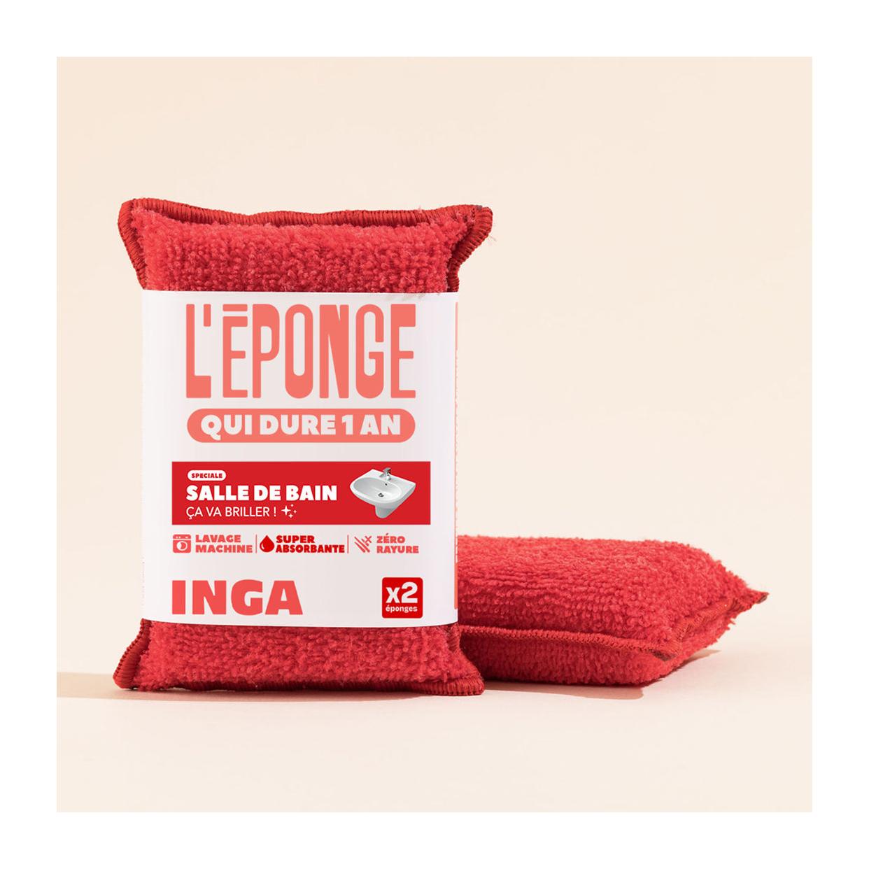 Duo D'Éponges Salle De Bain (avec ou sans support)