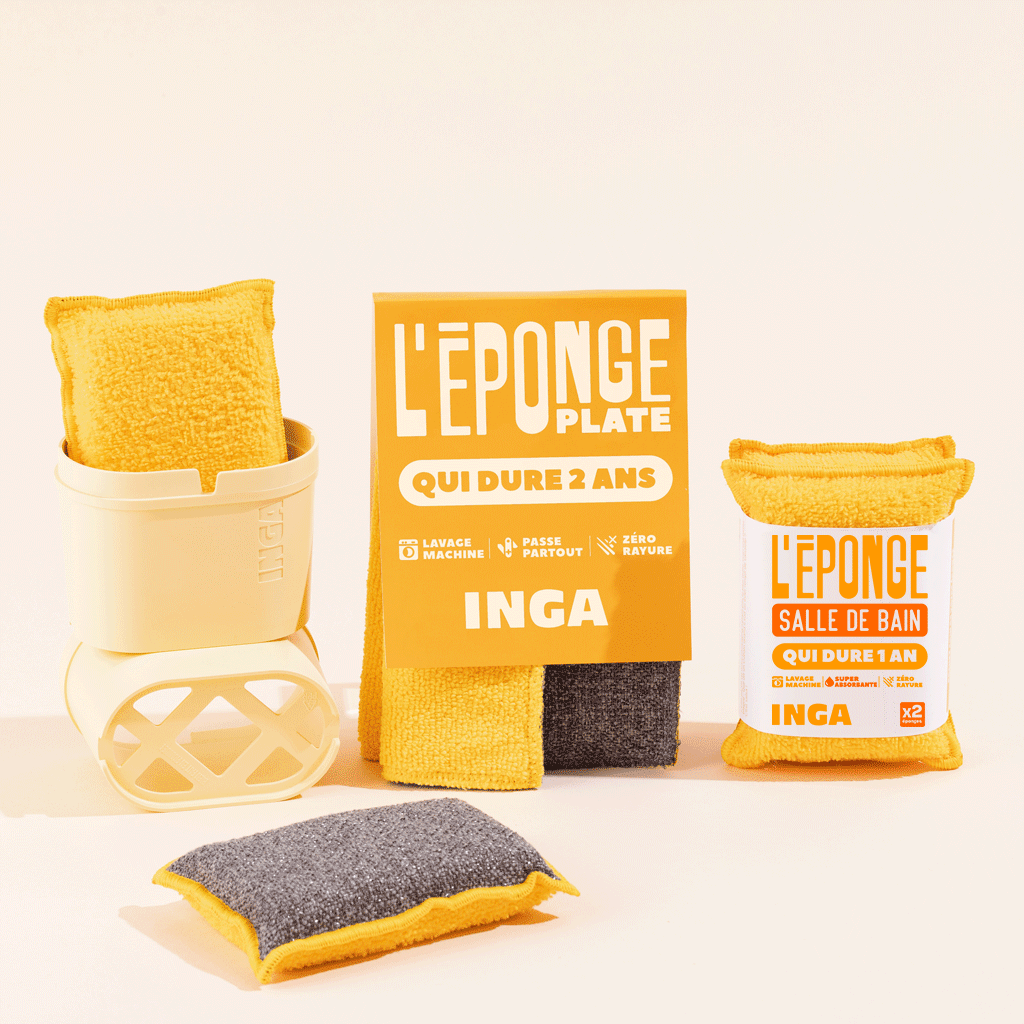 Pack Éponges, Éponges Salle de Bain et Plates