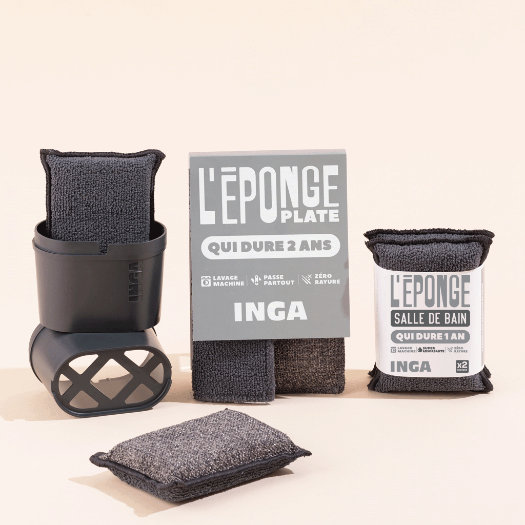 Pack Éponges, Éponges Salle de Bain et Plates
