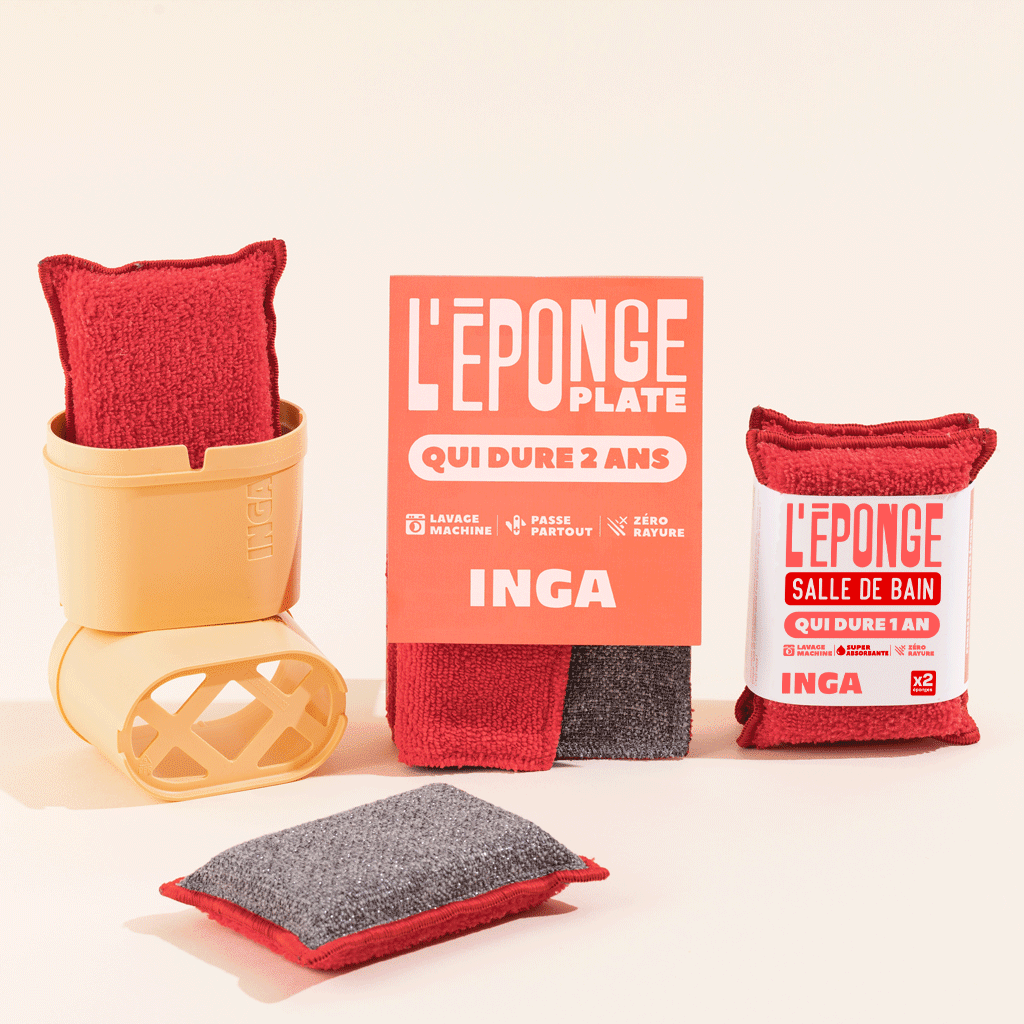 Pack Éponges, Éponges Salle de Bain et Plates