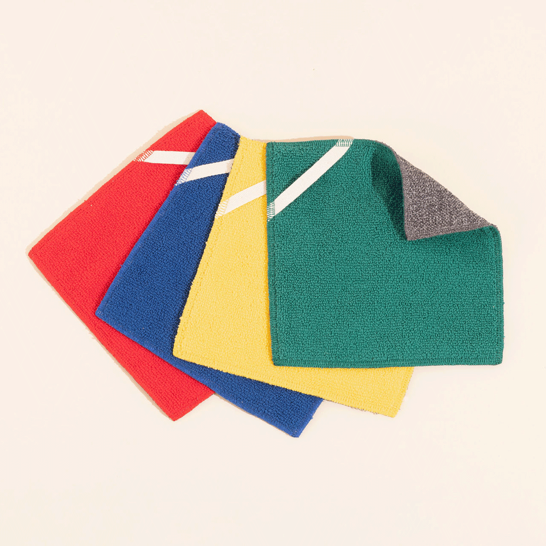 Éponges Plates - 4 Couleurs