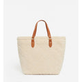 Cabas M En Shearling - Blanc
