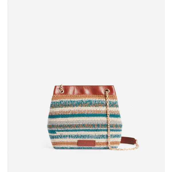 Sac Moon Hobo En Laine - Multicolore