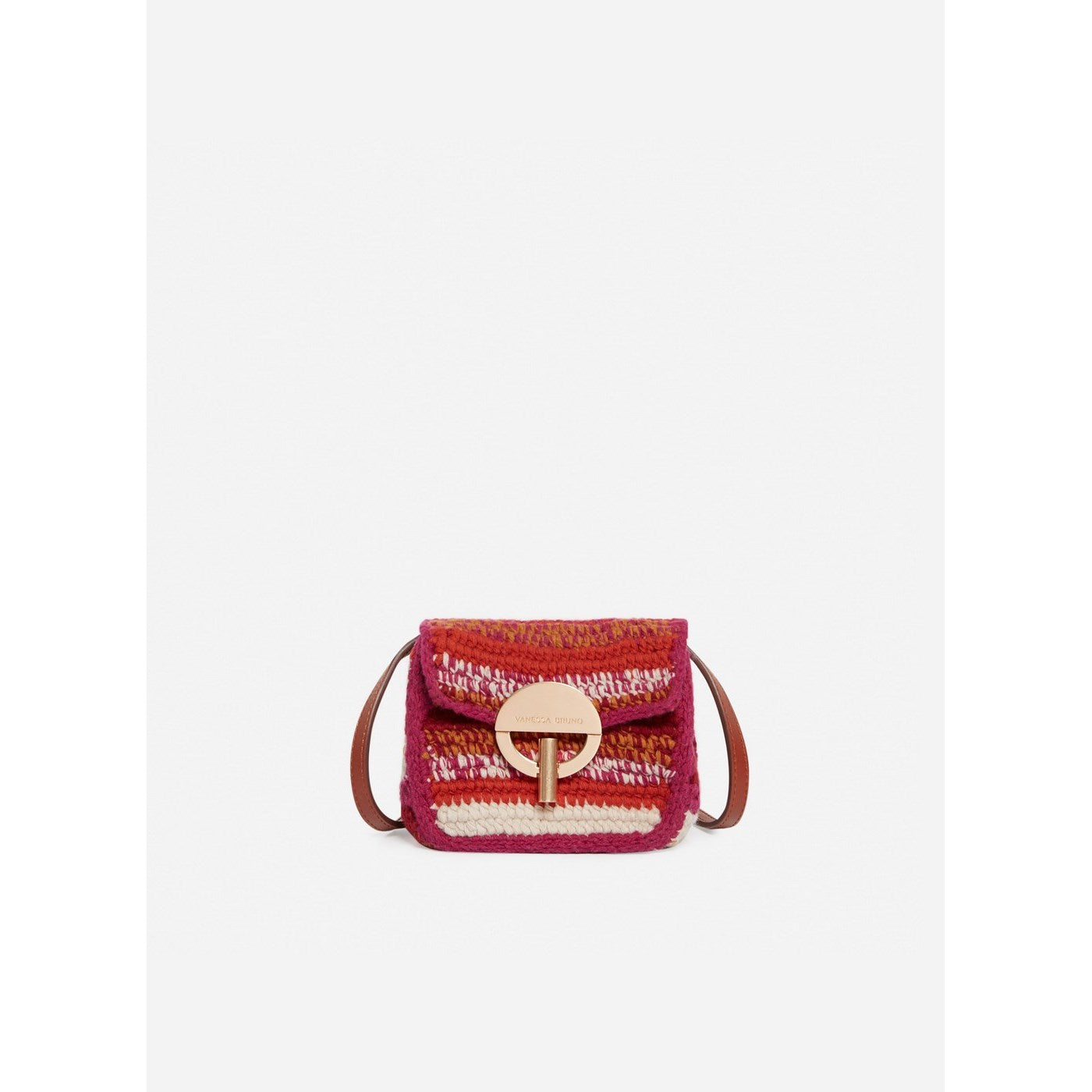 Vanessa Bruno - Mini Sac-Ceinture Moon En Laine - Multico Et Rose