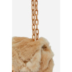 Sac Nano Moon En Fausse Fourrure - Beige