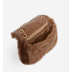 Vanessa Bruno - Sac Nano Moon En Fausse Fourrure - Taupe