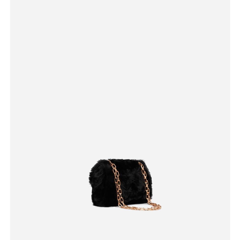 Vanessa Bruno - Sac Nano Moon En Fausse Fourrure - Black