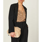 Vanessa Bruno - Sac Bourse Moon En Fausse Fourrure - Beige