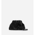 Sac Bourse Moon En Fausse Fourrure - Noir