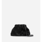 Sac Bourse Moon En Fausse Fourrure - Noir