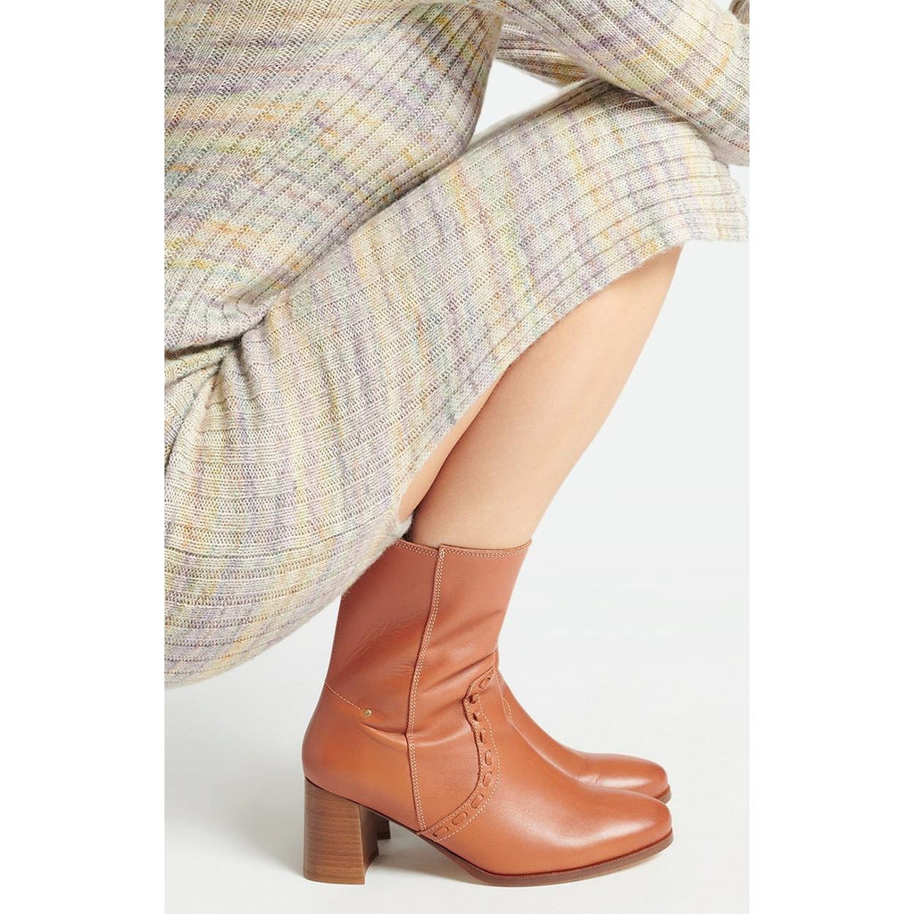 Vanessa Bruno - Bottines En Cuir - Cognac