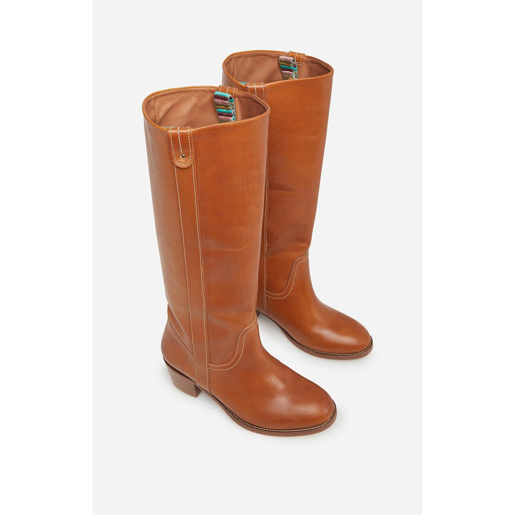 Vanessa Bruno - Bottes En Cuir À Tannage Végétal - Miel