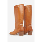 Vanessa Bruno - Bottes En Cuir À Tannage Végétal - Miel