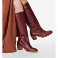 Vanessa Bruno - Bottes En Cuir À Tannage Végétal - Betterave