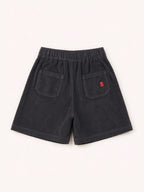 Le Bermuda Velours Ardoise