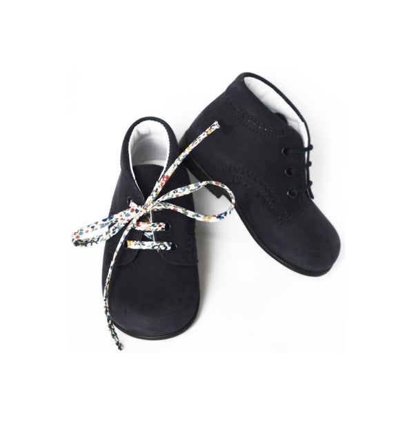 Chaussures Bottillons Souples Azylis Frisettes - Nubuck Marine - Fille
