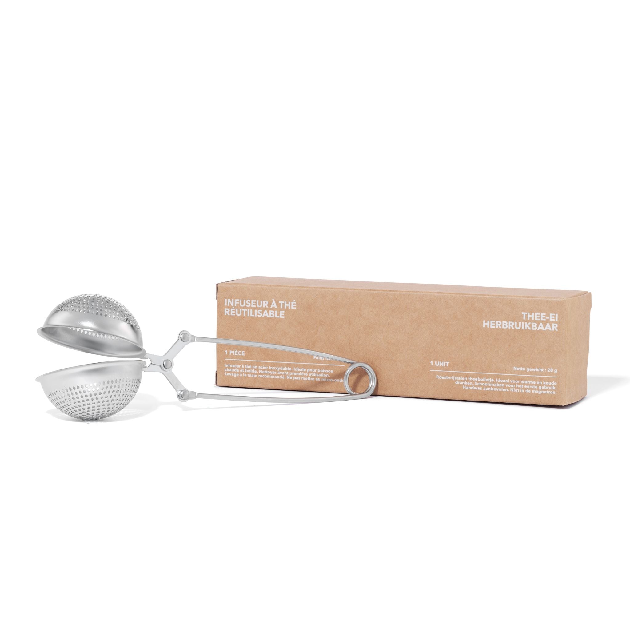Pince À Thé Boule Inox