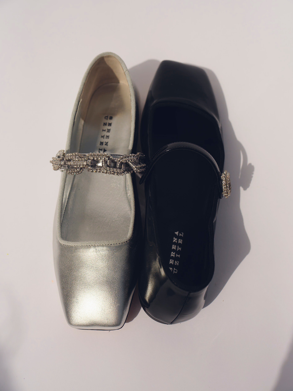 Catena Notte Black & Glam Flat Ballerina
