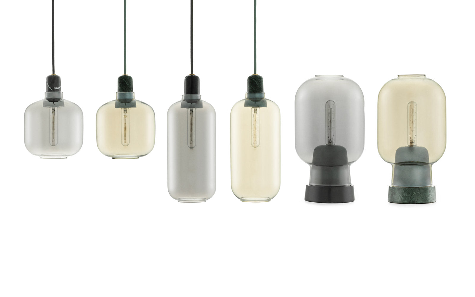 Lampe De Table Amp Ue - Smoke/Black
