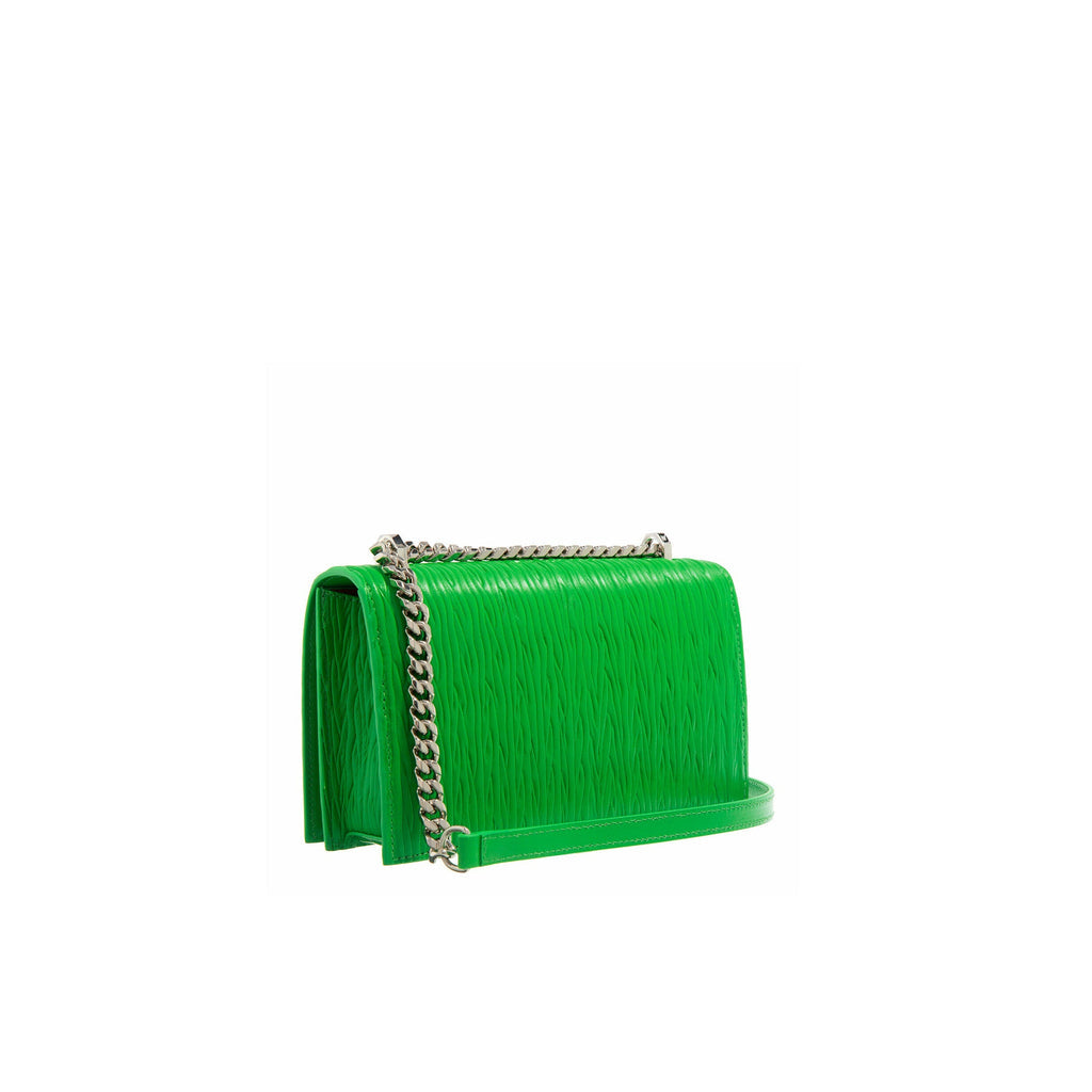 Alexander Mcqueen Jewelled Shoulder Bag - Green - Femme