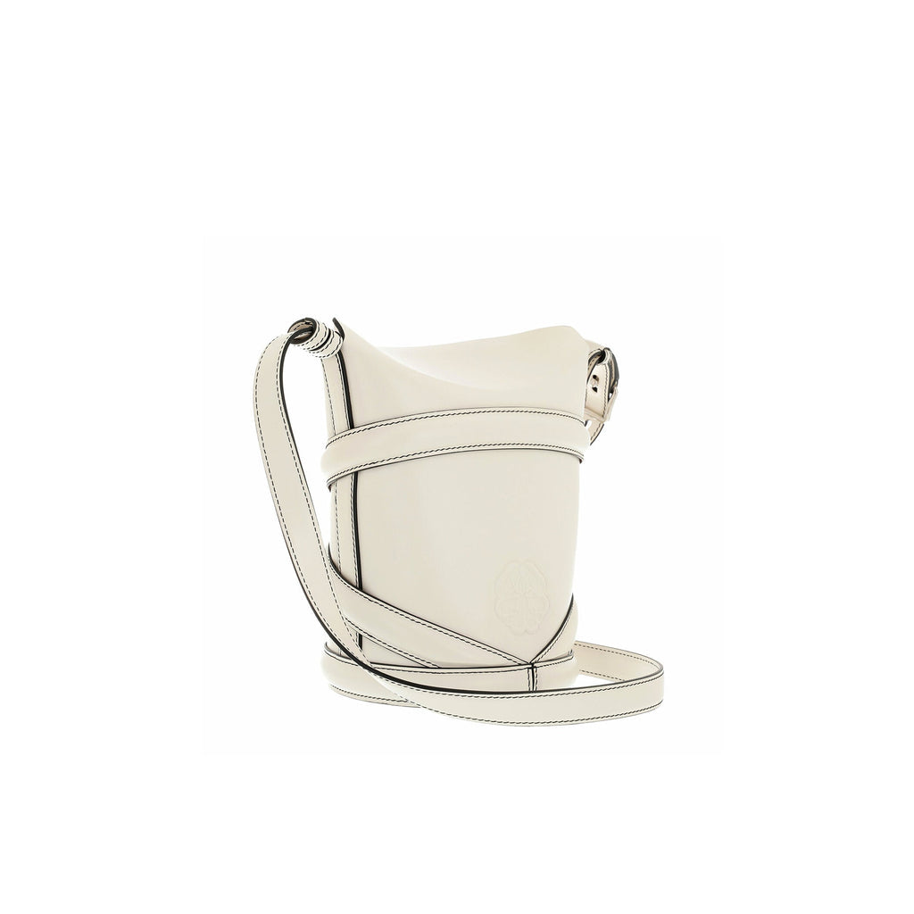 Alexander Mcqueen The Curve Shoulder Bag - White - Femme