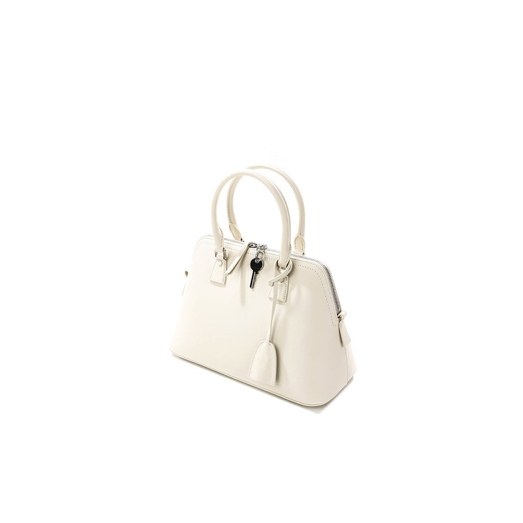 Maison Margiela 5Ac Medium Leather Bag - Grey - Femme