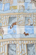 Foulard Hermès  Bleu
