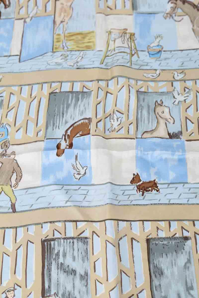Foulard Hermès  Bleu