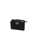 Prada - Portefeuille Nylon And Leather - Femme - Black