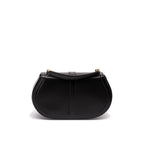 Versace Leather Greca Goddess Handle Bag - Black - Femme