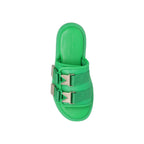 Claquettes Bottega Veneta Flash - Green - Femme