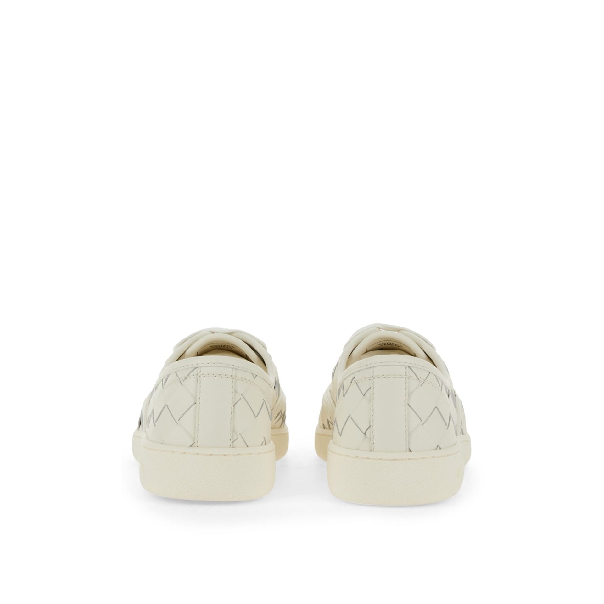 Baskets Bottega Veneta Intrecciato Leather - White - Homme