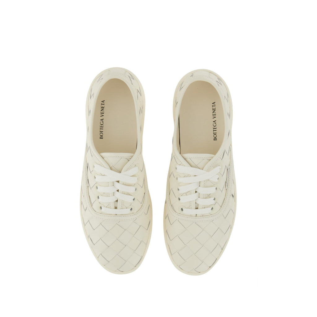 Baskets Bottega Veneta Intrecciato Leather - White - Homme